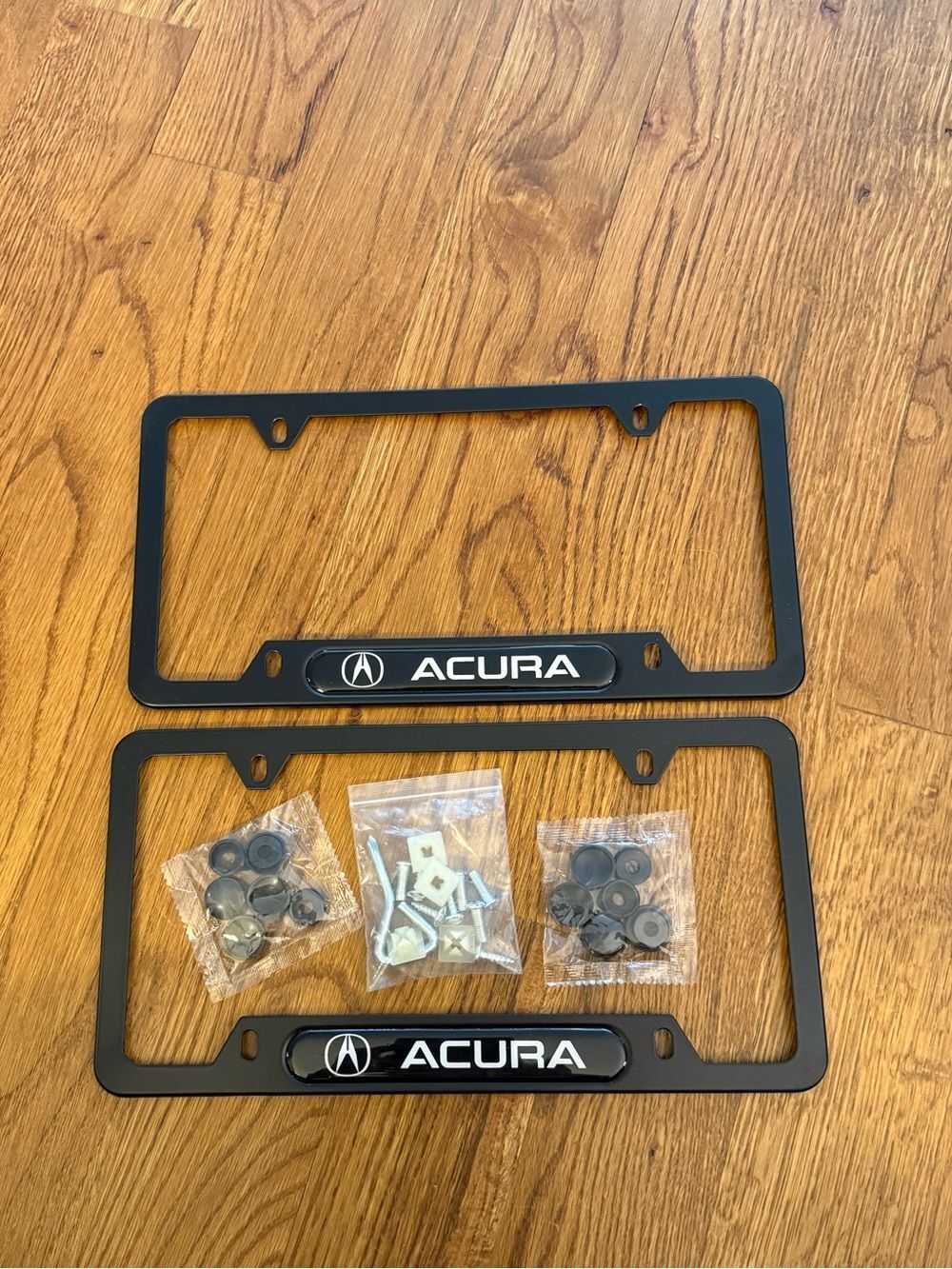 Acura License Plate Frame in Black Set of 2 NWT